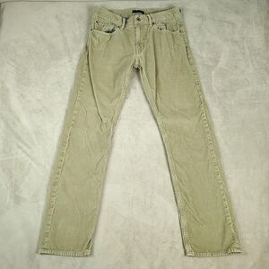 Banana Republic Corduroy Pants Mens 32x32 Beige Pima Cotton 5-Pocket Casual